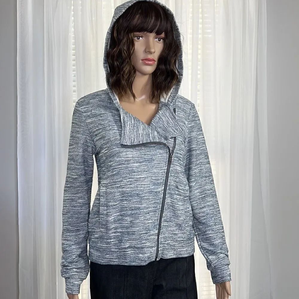 Anthropologie Saturday Sunday Knit Hooded Zip Jacket XS
